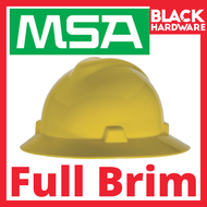 Black Hardware MSA Full Brim V Gard Protective PPE Impact Topi Keselamatan Safety Head Adjustable Ra