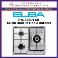 ELBA 60cm Built-in Hob 3 Burners EHS 635D1 SB