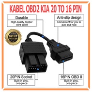 KIA 20 Pin to 16 Pin OBD2 OBD II Diagnostic Adapter Converter Connector OBD 2 Cable Scanner OBD2 Sca
