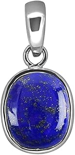 9.00 Ratti / 8.50 Carat Lapis Lazuli Silver Plated Pendant/Locket Certified Natural Loose Lajwart Fo
