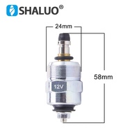 12V 24V Diesel Engine Oil Pump Solenoid Valve Fuel Injection Pump Assembly Oil Cut-off Value Generat