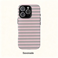 Gray Lght Strpes Case Sutable for Phone 17/16/15Promax/14pro/13/12/11 2n1 Glossy Hard Case
