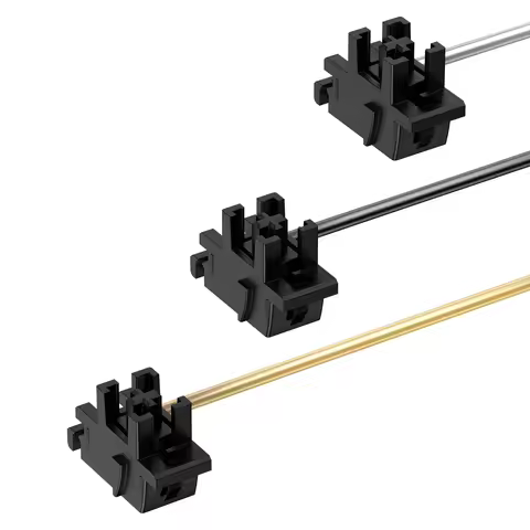 DUROCK Plate Mount Stabilizers V3, Innovative Pre-clipped Stem for Minimum Wire Wobble 2U 6.25U 7U P