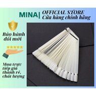 Square stick nails - Opaque, form file nails - mina nail