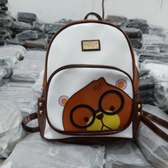Balo Nữ Balo Thời Trang Viền Đinh Hình Chú Gấu Đeo Kinh Thời Trang H56