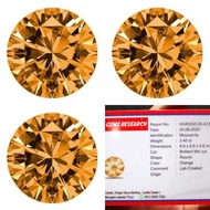 Moisanite Orange Diamond Gemstone Guarantee Up Ds Plus Memo Ngr Lab