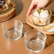 4 Pcs Glass Ice Cream Bowls, Reusable Dessert Cups, Round Fruits Bowls, Transparent Small Bowls For