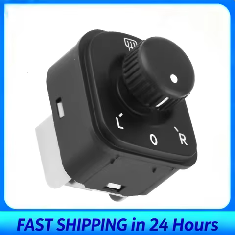 Side Mirror Control Switch Knob for VW Golf 5 Jetta MK5 Passat B6 1K0959565H/F/K Replacement OEM 1K0