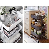3-Tier Salon Trolley with Wheels 3-Tier Trolley Service Rack 3-Tier Multipurpose Trolley/