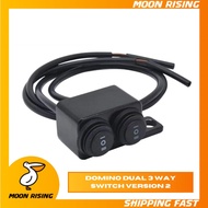 DUAL 3 WAY SWITCH VERSION 2 MINI DRIVING DRIVING SWITCH MIRROR MOUNT [MOON RISING]