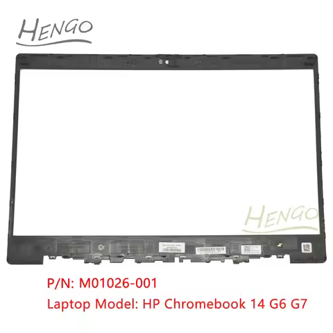 M01026-001 Black Original New For HP Chromebook 14 G6 G7 Front Cover LCD Bezel Cover Frame B Cover