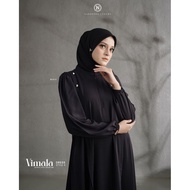 DRESS HITAM PUTIH VIMALA DRESS NADHEERA LUXUXRY / KASUAL MEWAH PESTA GAMIS TERBARU