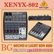 BEHRINGER XENYX 802 / XENYX-802 PREMIUM 8-INPUT 2-BUS MIXER WITH XENYX MIC PREAMPS  AND BRITISH EQ