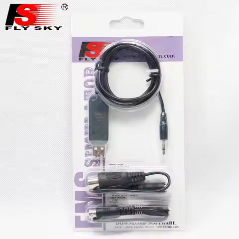 Original FLYSKY FS-SM100 SM100 RC USB Flight Simulator Cable Set for FS-I6 I10 I6X FS-T6 FS-CT6B TH9