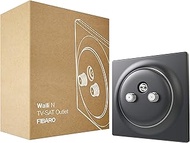 FIBARO Walli N TV-SAT Outlet/High-Quality TV-SAT Antenna Socket Anthracite FGWTFEU-021-8