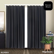 Langsir Tingkap Murah Curtain Semi Blackout Kain Langsir Pintu Door Curtains blinds plain colour 纯色窗帘