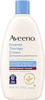 Aveeno Eczema Therapy Daily Moisturizing Body Cream for Sensitive Skin, Soothing Eczema Relief Cream