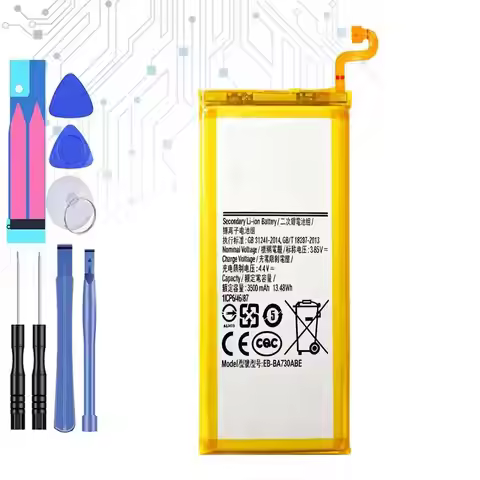Battery For Samsung Galaxy A3 A5 A6 A7 A8 A9 Star 2015 2016 2017 2018/Note 1 2 3 4 5 7 8 9 10 Plus L