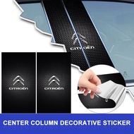 2Pcs Car Center Pillar Anti-scratch Protector Films Stickers For Citroen C1 C2 C3 C4 C5 C6 C8 C4L DS