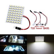 48 SMD Warm White Panel led car T10 BA9S Festoon Dome Interior Lamp w5w c5w t4w bulbs Car Light Sour