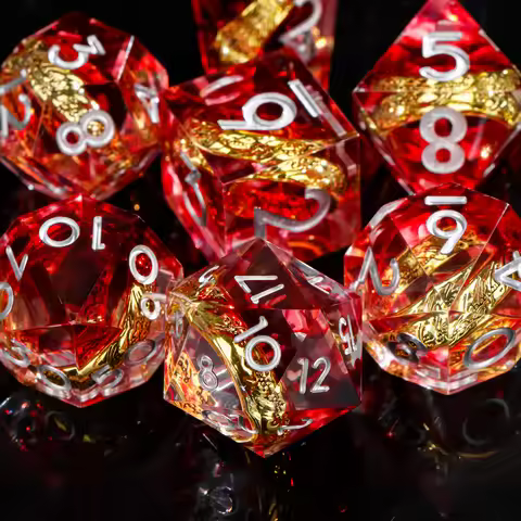 Ring Dice for the Lord of the Rings, Lord of Dice Polyhedral Dice Set, The Ring Dice, D&D Dice for D