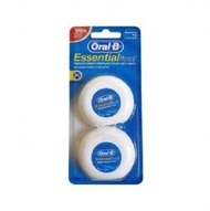 Oral-B - 1盒 x Essential 微蠟牙線 50米 (孖裝) [平行進口] *EXP. 2026.12.19 (T)