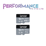 LEXAR Professional 1066x Micro SD Card 512GB  R160W120 MBs (10 YEARS LOCAL WARRANTY APPLIED)