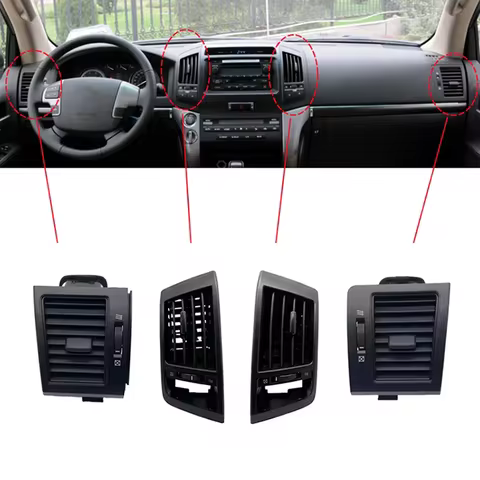 2pcs Car Interior Dashboard A/C Centerair Conditioning Outlet LC200 Air Vent for Toyota Land Cruiser