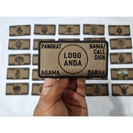 Patch ID Tactical Uniform (Embroidery Personalize)