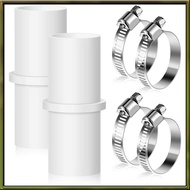 [B F Z J] 2 Pieces Washing Machine Drain Hose Connectors Washer Extension Adapter with 4 Pieces Drai