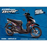 HONDA NEW DESIGN ZOMBIES Motif Stripping Sticker - motorcycle Sticker stripingHONDA BEAT FI - SBFI26