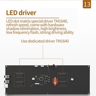 LED Music Spectrum Display DIY Kit 16X32 Rhythm Light Clock 8 Kinds Spectrum Mode SMD Soldering Disp