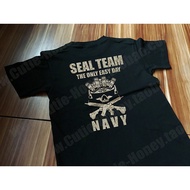 US NAVY SEAL TEAM Camouflage Seal Print 416 Shooting Training Tactical Army Fan Competition Short Sl