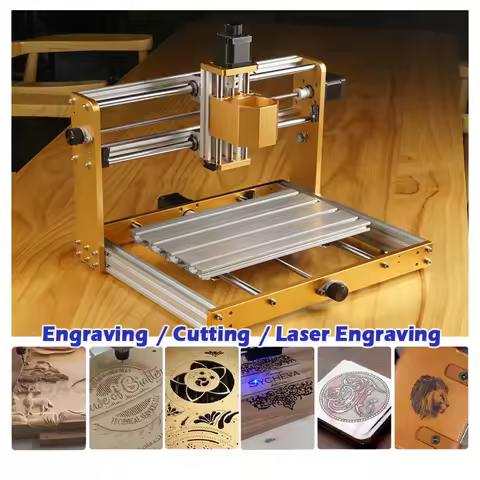 Mini LY 3018 Plus V2.0 CNC Wood Router Engraver Kit 500W with 52MM Spindle Holder and Nema17 Stepper