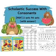A713 – [PDF] Scholastic Success With Consonants 2 sets 94 pages (with answer) - english worksheets p