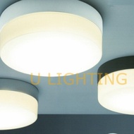 ((U LIGHT) Dancing LIGHT 12W 16W LED Size Cake Round Ceiling Balcony Bathroom Toilet