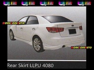 LLPU4080 Kia Forte PU Rear Skirt (OEM) With Emblem Body kit Bodykit