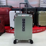 Cougar 美洲豹 髮絲紋綠色 行李箱ABS+PC、鋁合金拉桿、TSA海關鎖、專利萬向減震輪 20吋