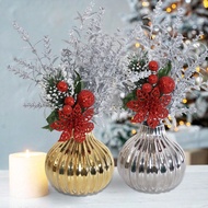 1/2PCS Electroplated Material Gold/Silver Vase, 9.5 Cm/3.74 Inch, 10.5 Cm/4.13 Inch, Gifts, Modern H