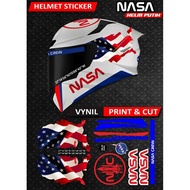 FULL FACE HELMET STICKER AGV KYT NOLAN PINLOC HELMET