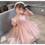 (Dolphyshop) Pink Shiny Ribbon Children's Dress (UDL24)