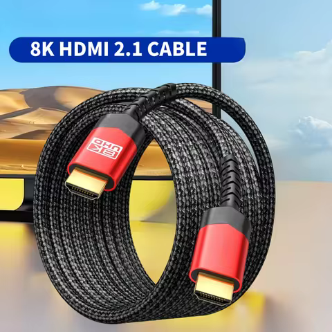 MIZIQIER 8K HDMI 2.1 Cable High Speed 48Gbps HDMI Braided Cord-8K60Hz 4K120Hz Compatible for PS5/PS4
