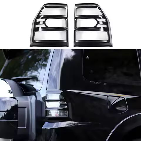 2Pc ABS Bright Black Rear Lamp Tail Light Cover Fit For Mitsubishi Pajero V93 V95 V97 V98 2007-2021 