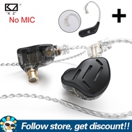 KZ ZAX หูฟังโลหะเพิ่มโมดูล KZ AZ09 HD บลูทูธ5.4สายช่องมอนิเตอร์คู่ตัดเสียงรบกวนหูฟังแบบมีสายเล่นเกมก