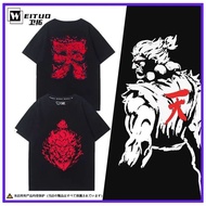Street Fighter 6th Street Fighter Ghost Fighting Game Capcom Peripheral Short-Sleeved Summer Male Pu