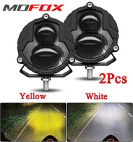 MOFOX N2 Laser Gun 60W MDL Mini Driving Light For Motorcycle LED Lights White&Yellow High/Low Motorc