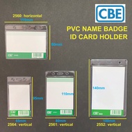 PVC ID CARD HOLDER / NAME BADGE HOLDER CLEAR / Holder ID Card