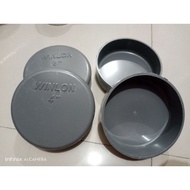 Winlon 4 inch PVC Paralon Cap 4" PVC Paralon Cap/