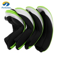 Perfeclan 4Pcs/Set Golf Club Head Cover Hybrid Kopfbedeckung Neoprene Mesh 3 4 5 6 7 X Tags  with In