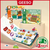 GEESO Preschool Learning Travel Toy Quiet Books For Toddlers Baby's First Enlightenment Book Busy Bo